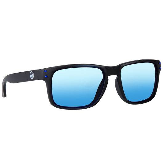Padel Glasses - Slide - Matte black frame | ice blue lens