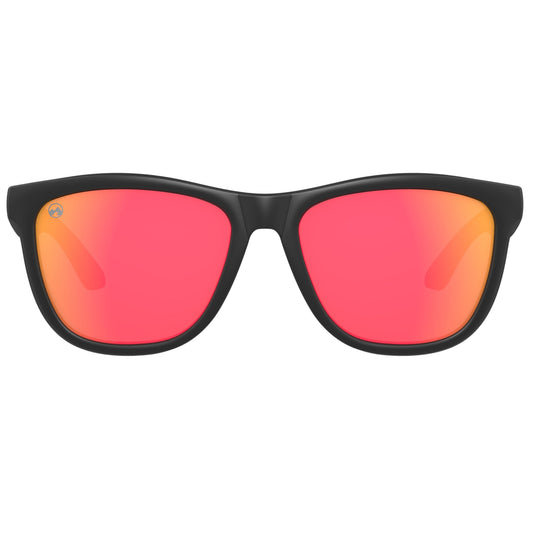 Padelbril - Fire - Matte black frame | orange lens