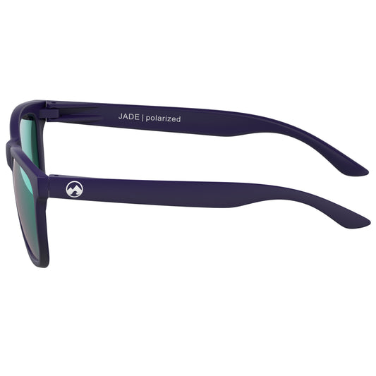 Padel glasses - Jade - Matte dark navy blue frame | green lens