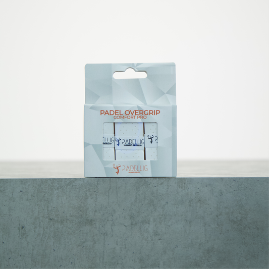 Padellig ALL-IN WHITE overgrip giftbox - Overgrip - Grip - Griptape - Comfort Pro - Padel - Overgrip tennis - Overgrip padel - Wit, Wit, Wit- 3 stuks