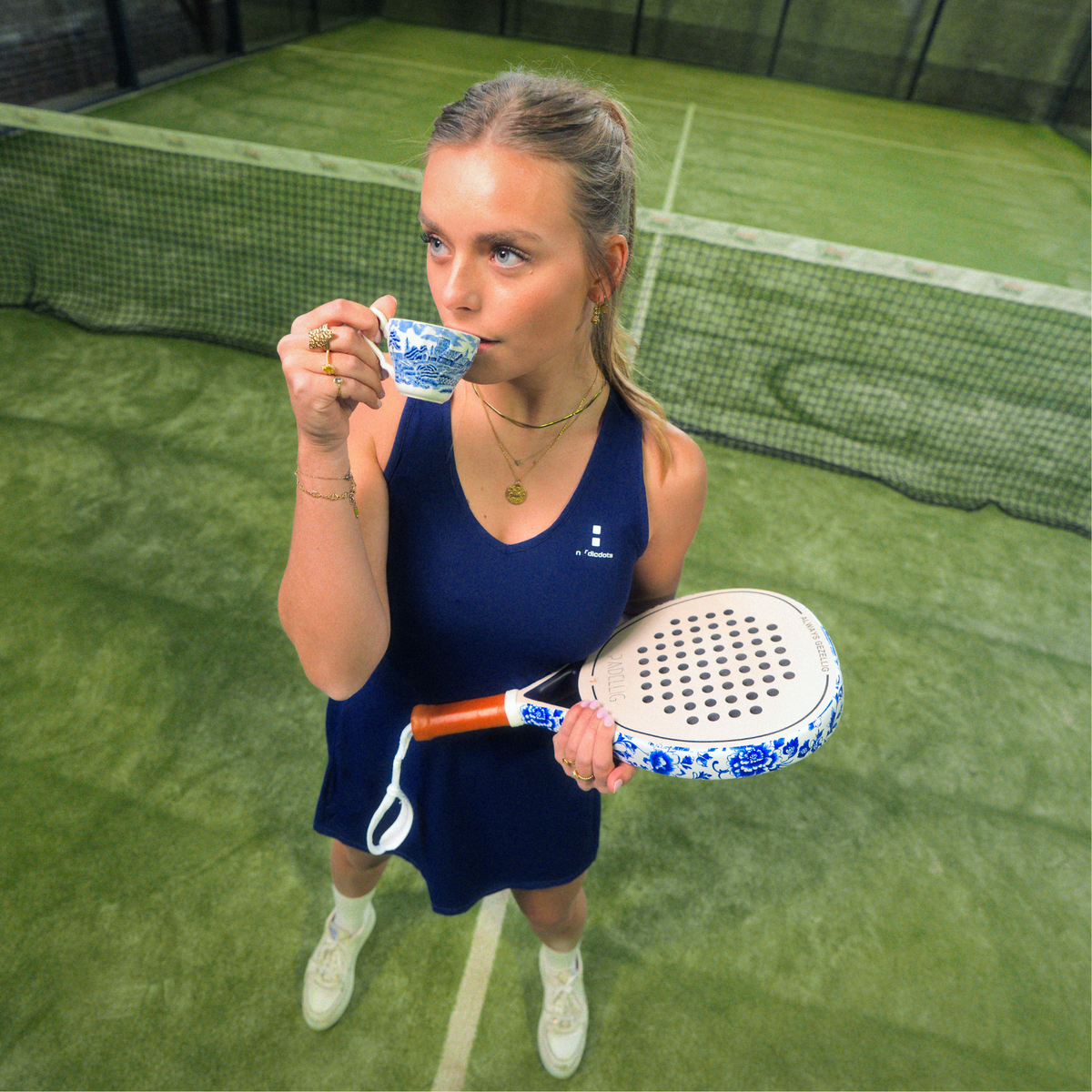 Padellig padelracket 12K Full Carbon - DELFTS BLAUW