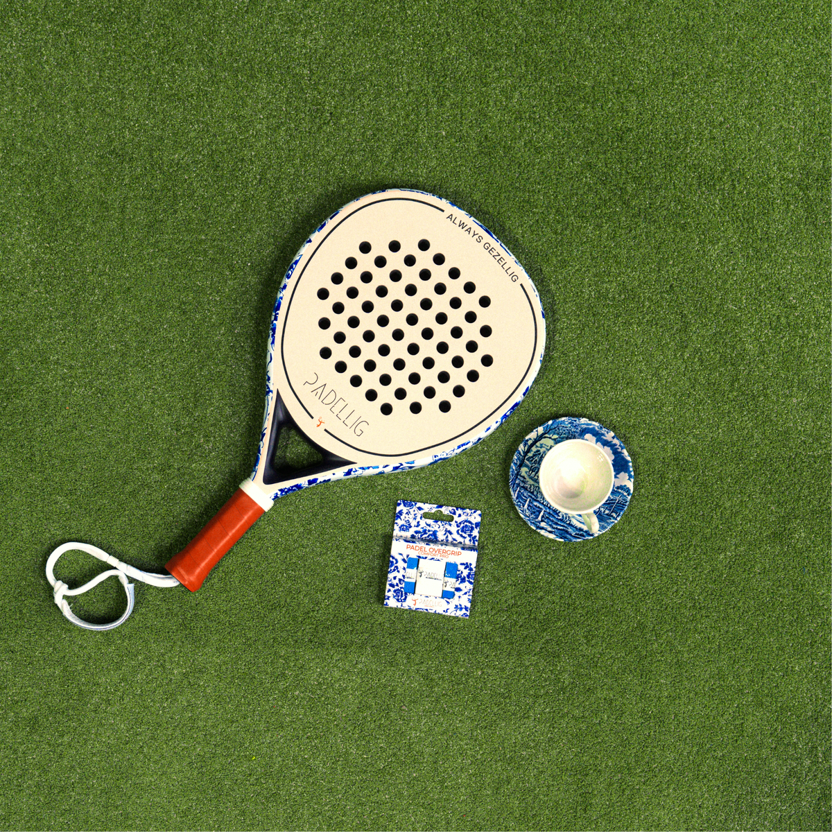 Padellig padelracket 12K Full Carbon - DELFTS BLAUW