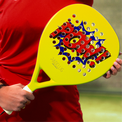 Padelracket Padellig Full Carbon POW! edition – Inclusief tas & 3 ballen