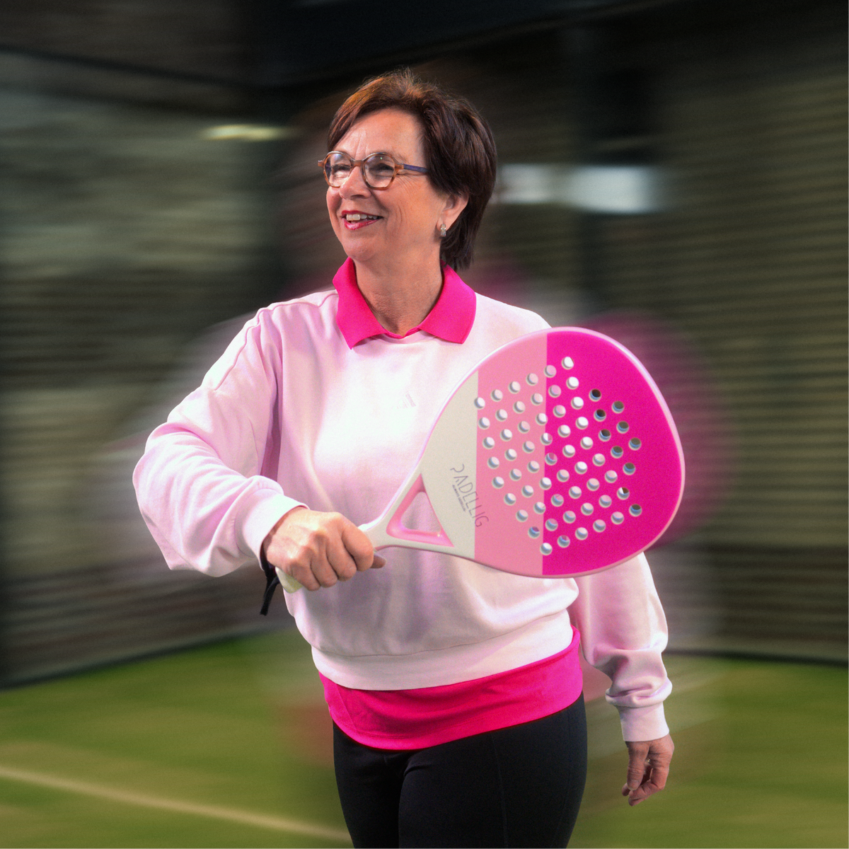 Padelracket Padellig Full Carbon Pink Delight – Inclusief tas