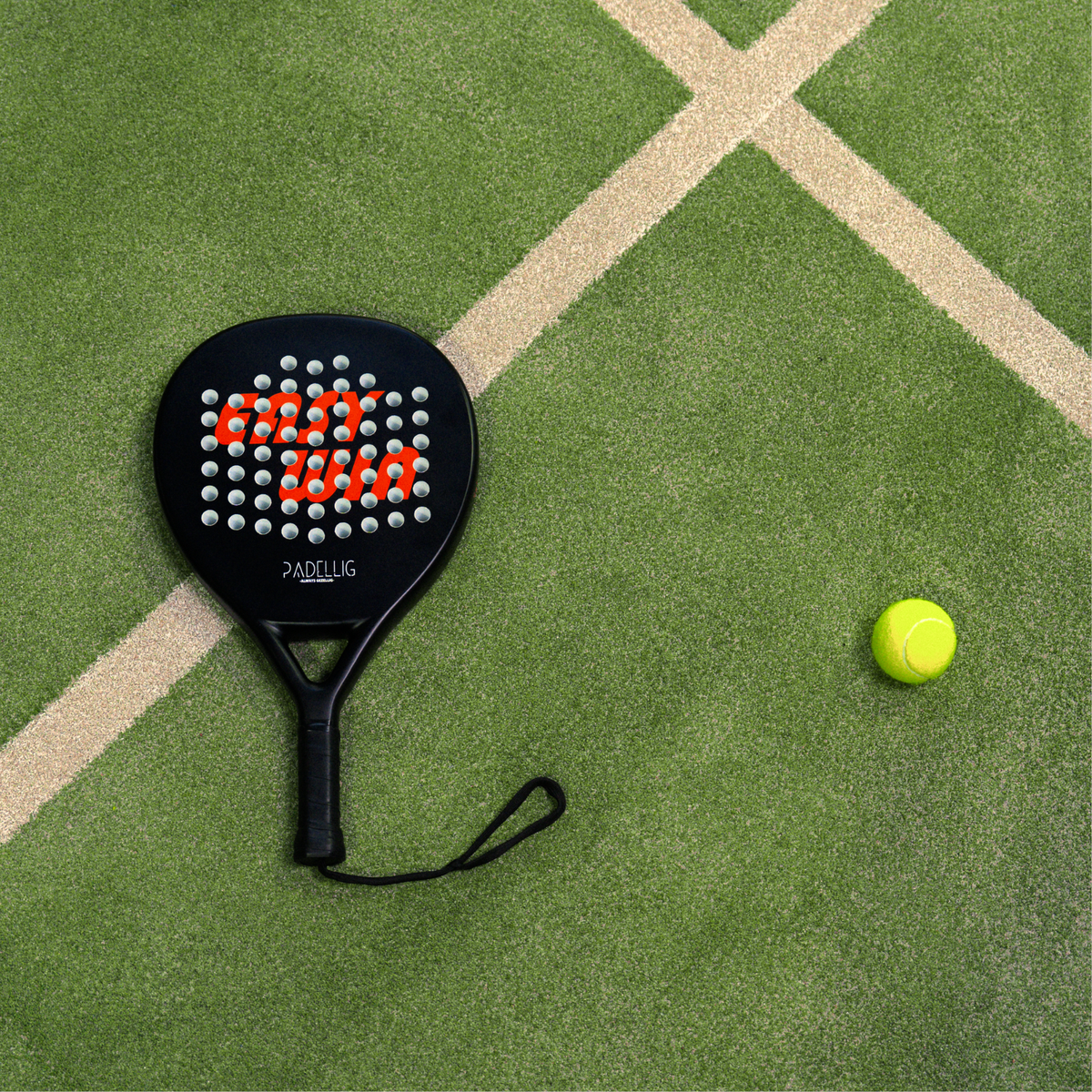 Padelracket Padellig Full Carbon EASY WIN – Inclusief tas & 3 ballen