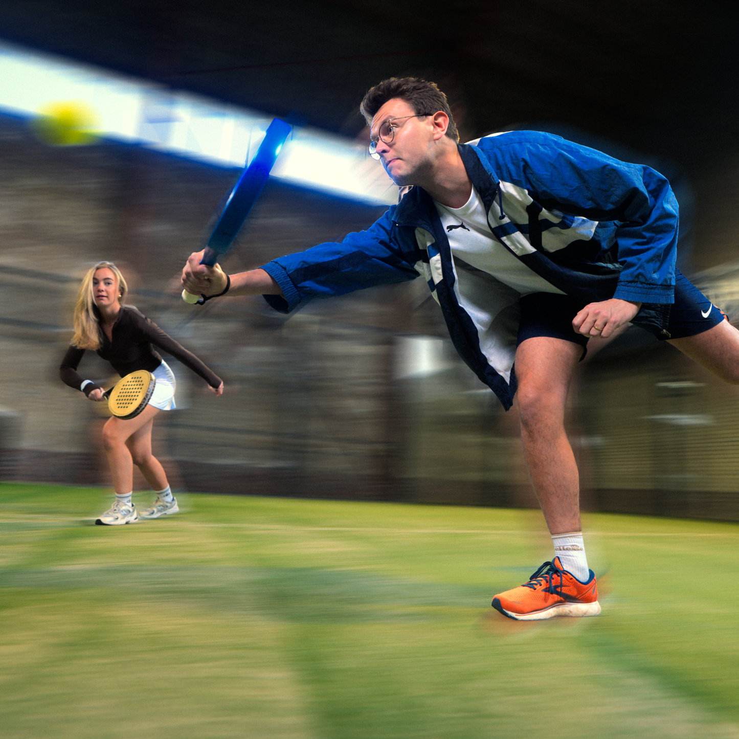 Padelracket Padellig Full Carbon Blue Delight – Inclusief tas & 3 ballen