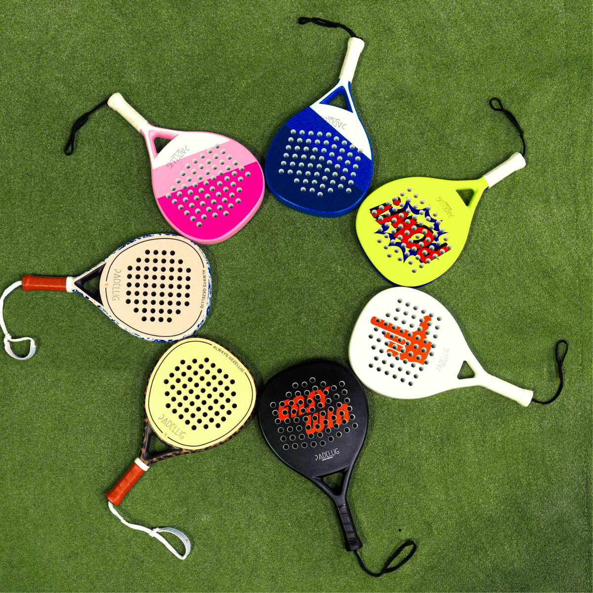Padelracket Padellig Full Carbon EASY WIN – Inclusief tas & 3 ballen