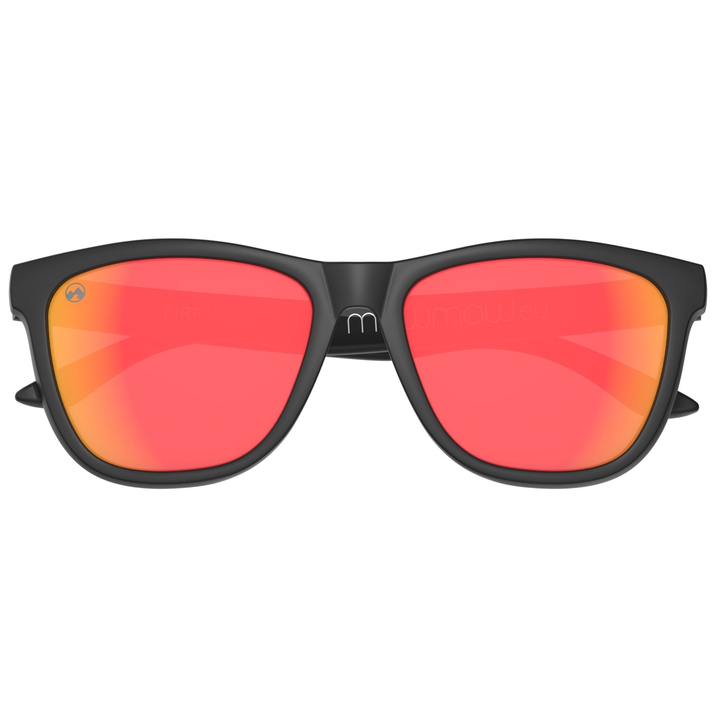 Padelbril - Fire - Matte black frame | orange lens