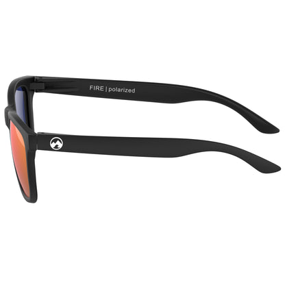 Padelbril - Fire - Matte black frame | orange lens