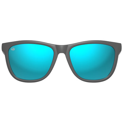 Lunettes de padel - Polar - Monture gris foncé mat | verres bleu glacier