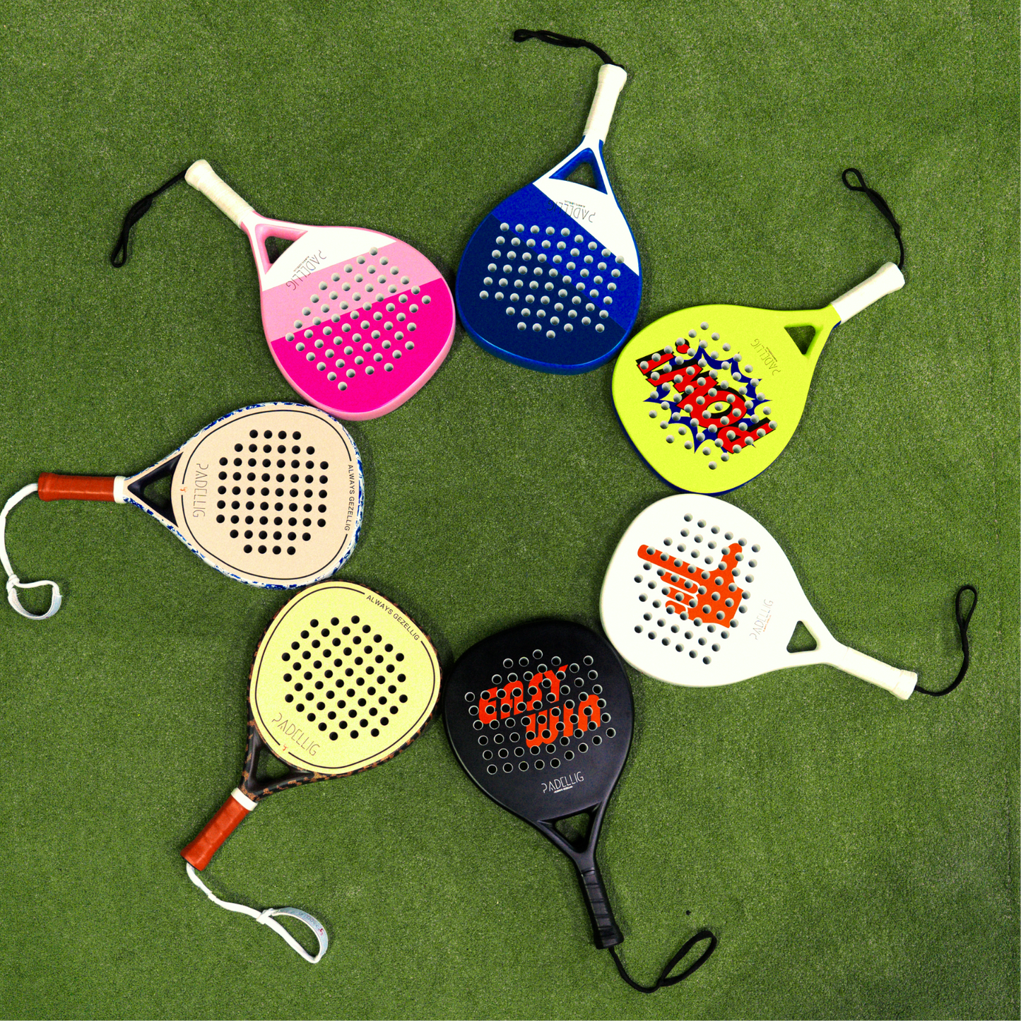 Padelracket Padellig Full Carbon POW! edition – Inclusief tas & 3 ballen