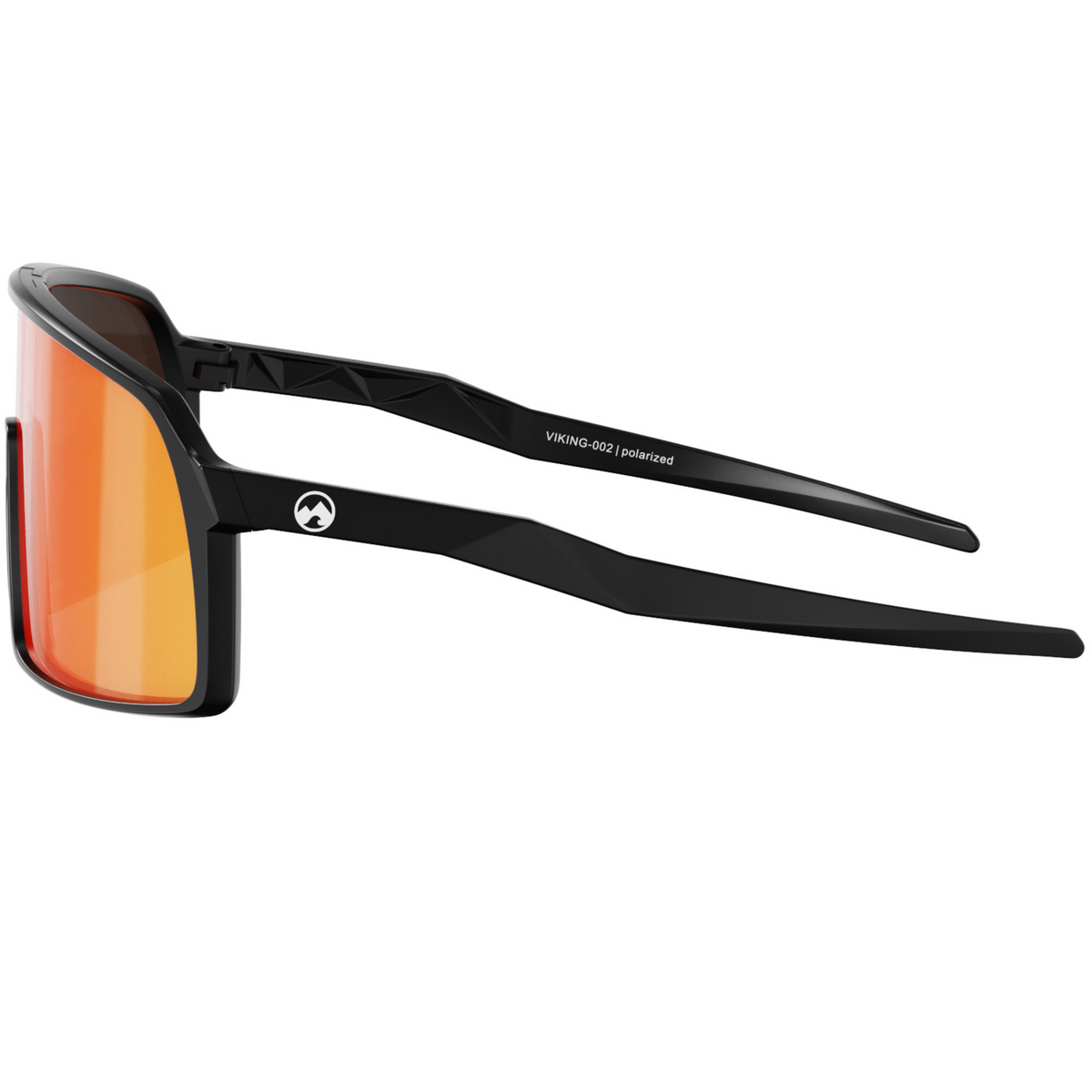 Padelbril - Viking - Matt black frame | orange red
