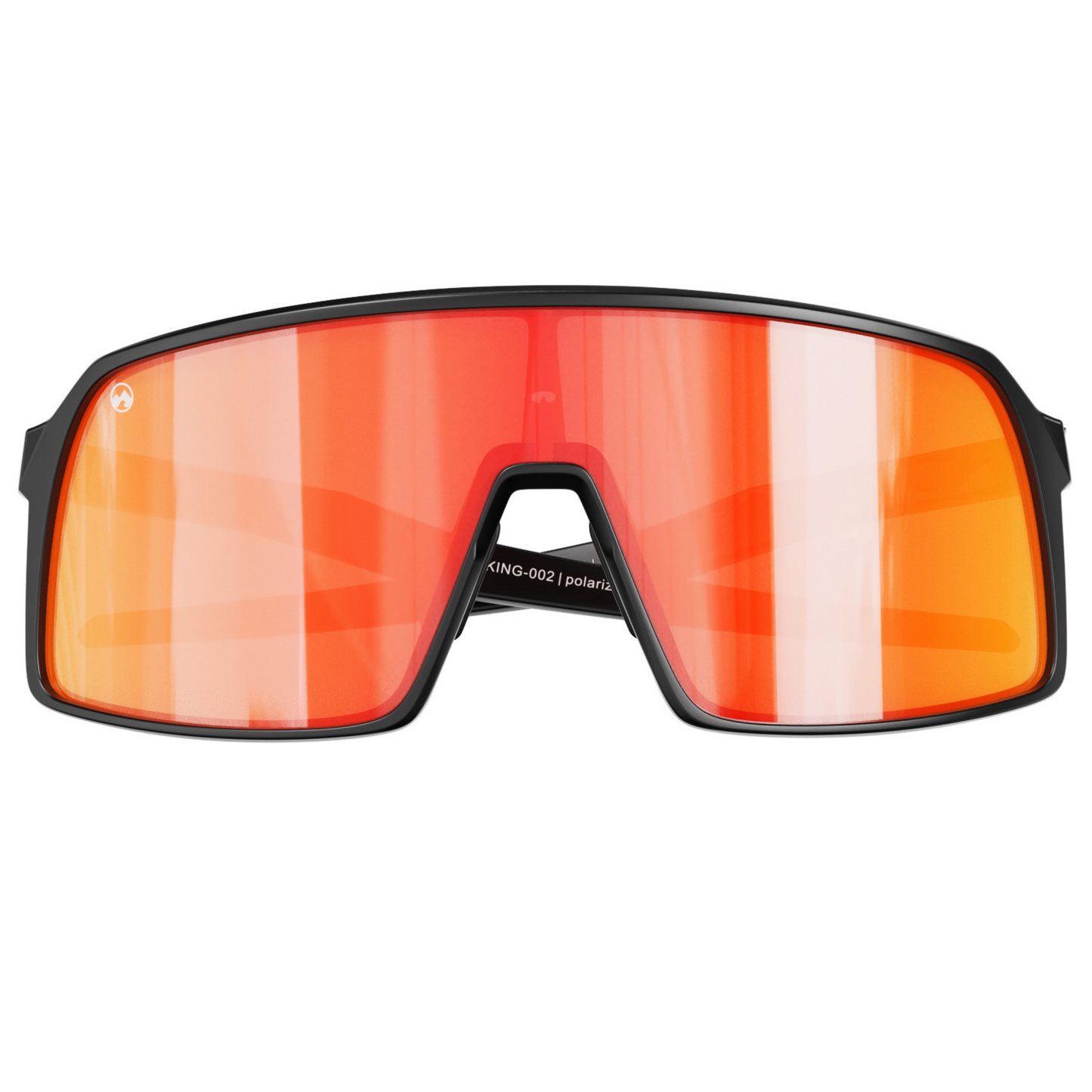 Padelbril - Viking - Matt black frame | orange red