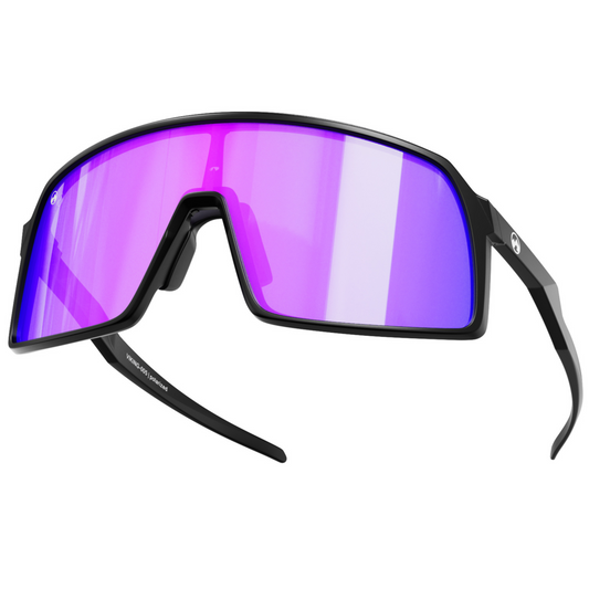 Padel Glasses - Viking - Matt black frame | purple
